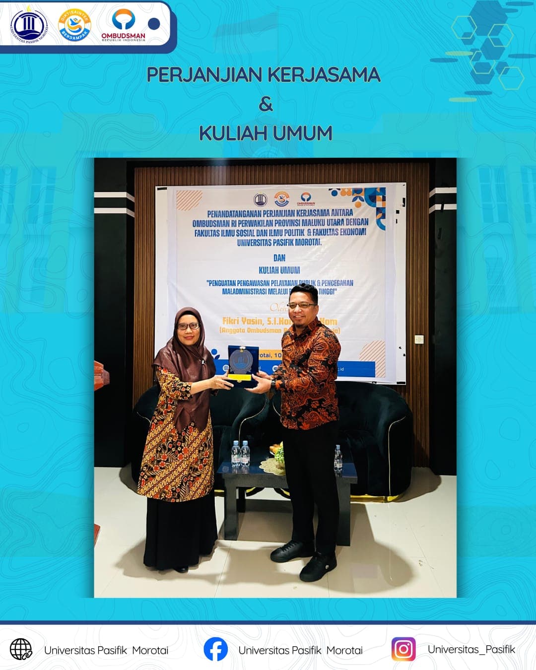 Ombudsman & Universitas Pasifik Morotai: Perkuat Pengawasan Pelayanan Publik