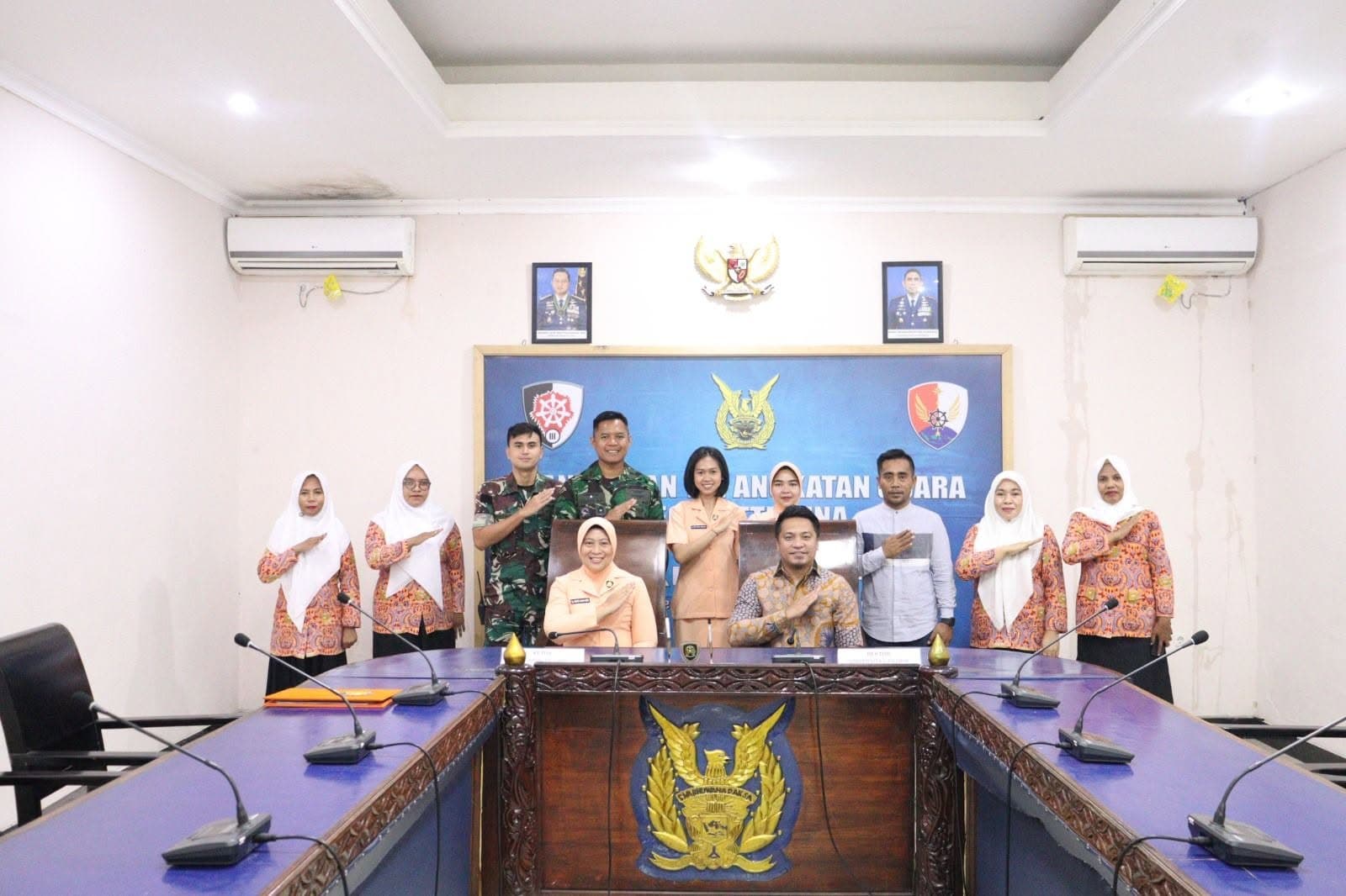 Universitas Pasifik Morotai Tandatangani Perjanjian Kerja Sama dengan Yayasan Ardhya Garini Cabang Lanud Leo Wattimena Morotai
